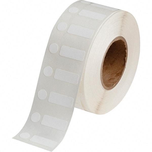 Brady - 3/8" Wide x 1" Long, White Polypropylene Inkjet Label - For BradyJet J2000 - USA Tool & Supply