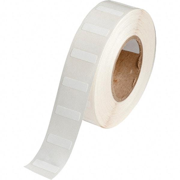 Brady - 1/4" Wide x 53/64" Long, White Polypropylene Inkjet Label - For BradyJet J2000 - USA Tool & Supply