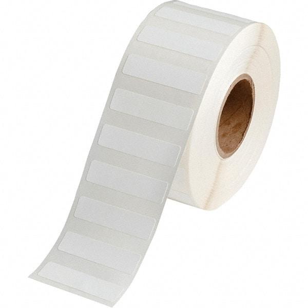 Brady - 1/2" Wide x 2" Long, White Polypropylene Inkjet Label - For BradyJet J2000 - USA Tool & Supply