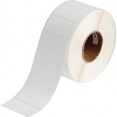 Brady - 1" Wide x 2" Long, White Polypropylene Inkjet Label - For BradyJet J2000 - USA Tool & Supply