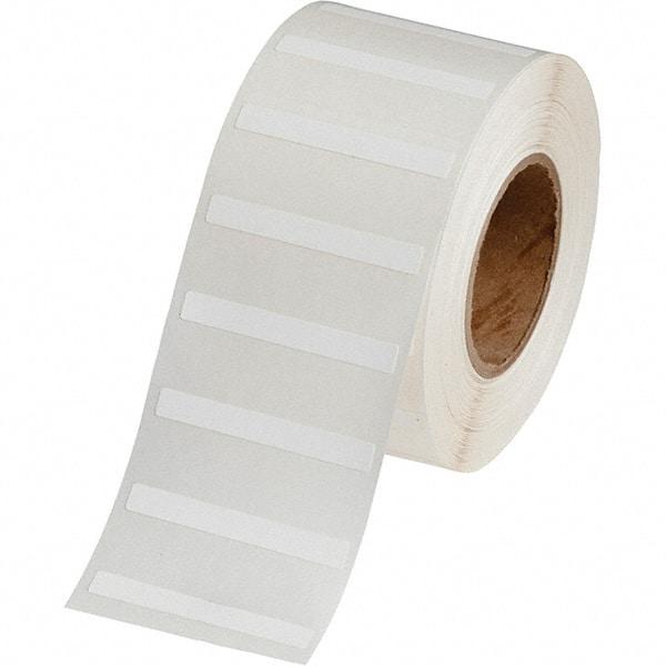 Brady - 1/4" Wide x 2" Long, White Polypropylene Inkjet Label - For BradyJet J2000 - USA Tool & Supply