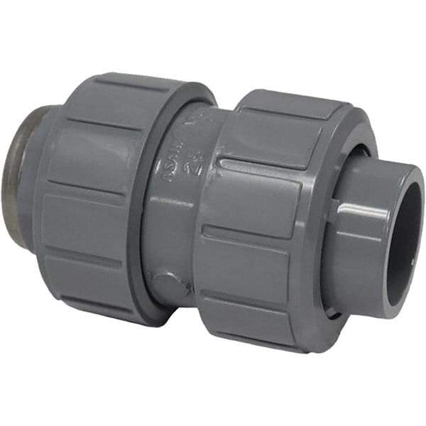 Asahi/America - 1" CPVC Check Valve - True Union Ball Check, Socket x Thread, 150 WOG - USA Tool & Supply