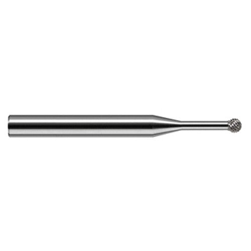 Undercutting End Mills - 0.0780″ (5/64″) Cutter Diameter × 0.1250″ (1/8″) Neck Length × 270° Carbide Deburring Undercut End Mill, 15 RH Teeth, 12 LH Teeth - Exact Industrial Supply