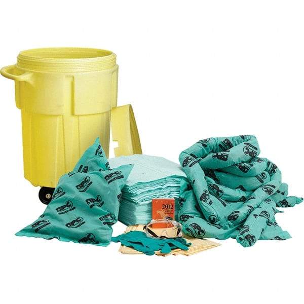 Brady SPC Sorbents - 38 Gal Capacity Chemical Spill Kit - 55 Gal Polyethylene Drum - USA Tool & Supply