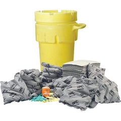 Brady SPC Sorbents - 75 Gal Capacity Universal Spill Kit - 95 Gal Polyethylene Drum - USA Tool & Supply