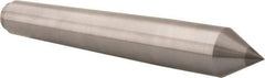 Riten - 1.289" Head Diam, Carbide-Tipped Steel Standard Point Solid Dead Center - B&S 10 Brown & Sharpe Taper, 1.289" Point Diam, 2-1/4" Point Length, 8-9/16" OAL - USA Tool & Supply