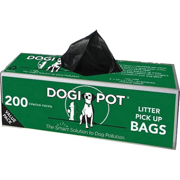 DOGIPOT - 30 200-Pack Boxes HDPE Plastic Litter Pick Up Bags - USA Tool & Supply