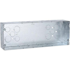 Hubbell-Raco - 4-1/2 x 12-1/4 x 2-1/2" Steel Rectangular Device Box - USA Tool & Supply