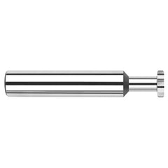 0.5000″ (1/2″) Cutter Diameter × 0.0050″ Radius × 0.0250″ Width × 0.7500″ (3/4″) Neck Length Carbide Corner Radius Standard Keyseat Cutter, 8 Flutes - Exact Industrial Supply