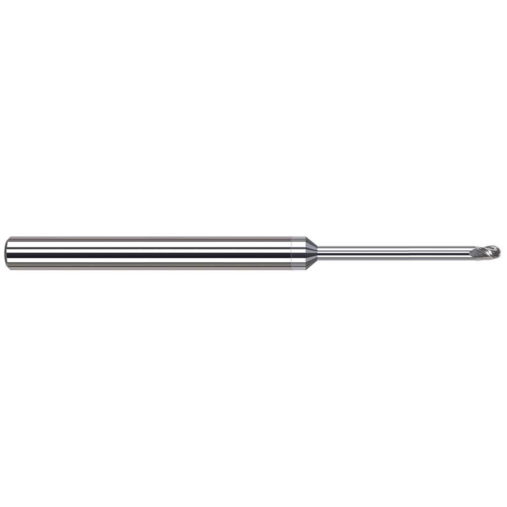 Harvey Tool - Ball End Mills; Mill Diameter (Inch): 1/8 ; Mill Diameter (Decimal Inch): 0.1250 ; Number of Flutes: 3 ; Length of Cut (Inch): 3/16 ; Length of Cut (Decimal Inch): 0.1870 ; Material: Solid Carbide - Exact Industrial Supply