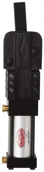 De-Sta-Co - 5,000 Lb Inner Hold Capacity, Vert Mount, Air Power Hold-Down Toggle Clamp - 3/8 NPT Port, 307.85mm Height Under Bar - USA Tool & Supply