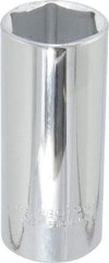Proto - 1-1/16", 1/2" Drive, Deep Hand Socket - 6 Points, 3-1/4" OAL - USA Tool & Supply