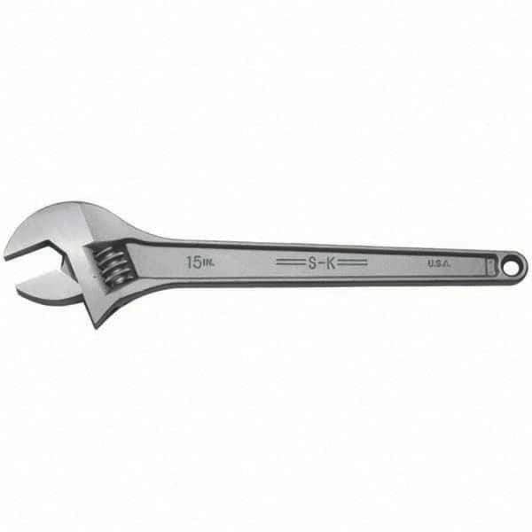 SK - Adjustable Wrench - Chrome Finish - USA Tool & Supply