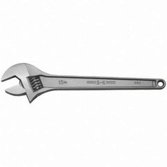 SK - Adjustable Wrench - Chrome Finish - USA Tool & Supply