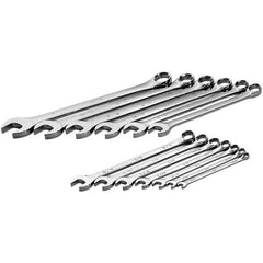 SK - 13 Piece, 1/4 to 1", Combination Wrench Set - Inch System of Measurement, Chrome Finish - USA Tool & Supply