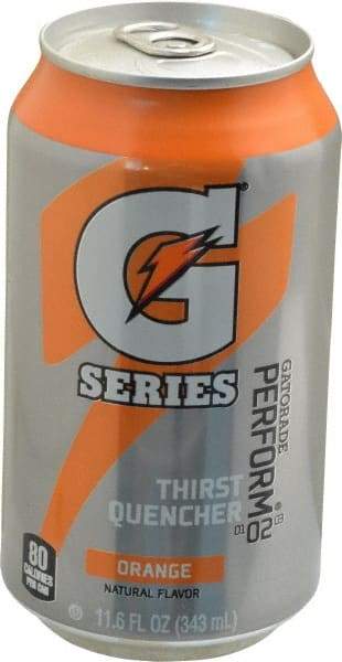 Gatorade - 11.6 oz Can Orange Activity Drink - Ready-to-Drink - USA Tool & Supply