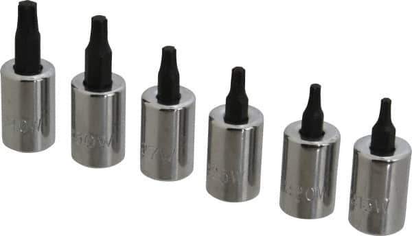 Proto - 6 Piece 3/8" Drive Torx Bit Socket Set - T15 to T40 Torx - USA Tool & Supply