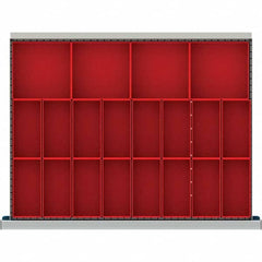LISTA - 20-Compartment Drawer Divider Layout for 3.15" High Drawers - USA Tool & Supply