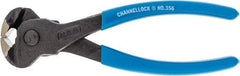 Channellock - 6" OAL, End Cutting Pliers - 11/32" Jaw Length x 1-3/8" Jaw Width, Plastic Dipped Handle - USA Tool & Supply