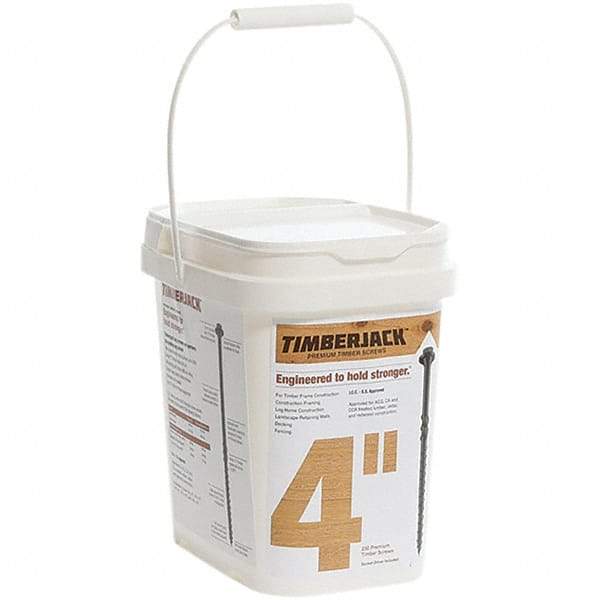 Made in USA - Wood Screws System of Measurement: Inch Screw Size: 1/4 - USA Tool & Supply