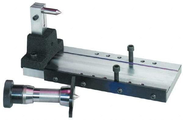 Harig - Base Plate and Tailstock Assembly - Compatible with Uni Dex 070-100 Grinding Fixture - USA Tool & Supply