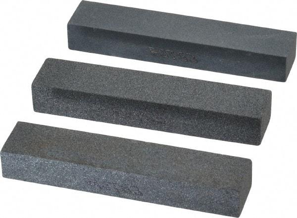 Norton - 3-1/2" Long x 3/4" Wide x 1/2" Thick, Sharpening Stone - Coarse, Medium, Fine Grade - USA Tool & Supply