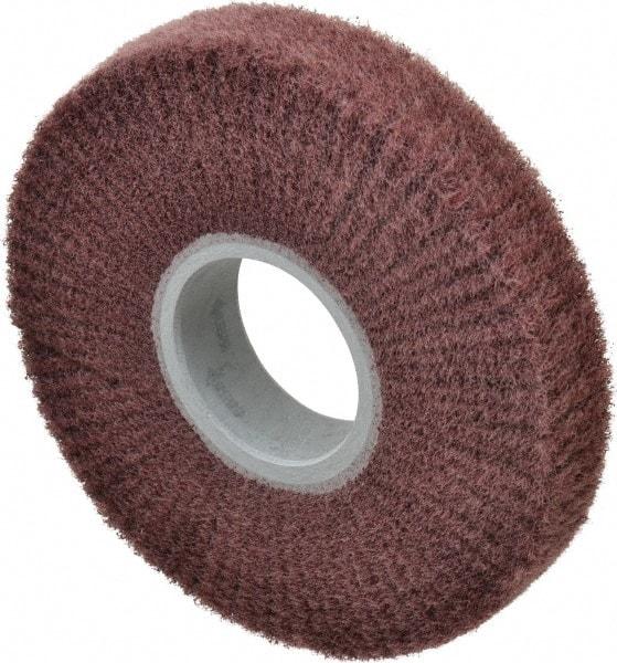 3M - 6" Diam Aluminum Oxide Finishing Flap Wheel - 2" Hole, 1" Wide, Density 5, Nonwoven, Fine Grade, 3,400 Max RPM - USA Tool & Supply