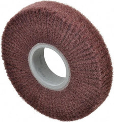 3M - 6" Diam Aluminum Oxide Finishing Flap Wheel - 2" Hole, 1" Wide, Density 5, Nonwoven, Fine Grade, 3,400 Max RPM - USA Tool & Supply