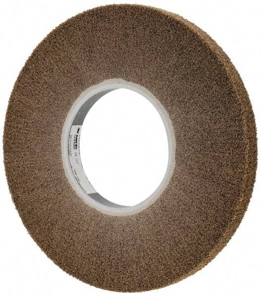 3M - 12" Diam Aluminum Oxide Cutting, Polishing Flap Wheel - 5" Hole, 1" Wide, Density 7, Nonwoven, Medium Grade, 2,700 Max RPM - USA Tool & Supply