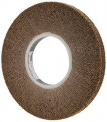 3M - 12" Diam Aluminum Oxide Cutting, Polishing Flap Wheel - 5" Hole, 1" Wide, Density 7, Nonwoven, Medium Grade, 2,700 Max RPM - USA Tool & Supply