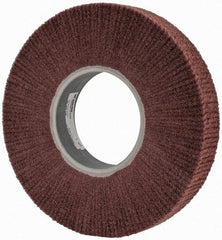 3M - 12" Diam Aluminum Oxide Finishing Flap Wheel - 5" Hole, 2" Wide, Density 3, Nonwoven, Fine Grade, 2,500 Max RPM - USA Tool & Supply