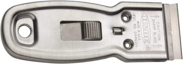 Hyde Tools - Stiff Steel Straight Scraper - 1.12" Blade Width - USA Tool & Supply