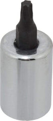 Proto - 3/8" Drive, T20 Torx Bit Socket - 1-23/32" OAL, 5/8" Bit Length - USA Tool & Supply