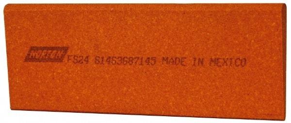 Norton - 4-1/2" Long x 1-3/4" Diam x 1/4" Thick, Aluminum Oxide Sharpening Stone - Round Edge Slip, Fine Grade - USA Tool & Supply