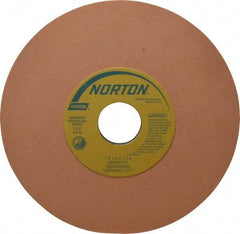Norton - 7" Diam x 1-1/4" Hole x 1/4" Thick, K Hardness, 220 Grit Surface Grinding Wheel - Aluminum Oxide, Type 1, Very Fine Grade, 3,600 Max RPM, Vitrified Bond, No Recess - USA Tool & Supply
