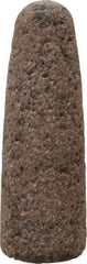 Norton - Type 16, 1" Max Diam, 3" Head Thickness, 24 Grit Cone - Aluminum Oxide, Very Coarse Grade, 3/8-24 Shank Thread - USA Tool & Supply