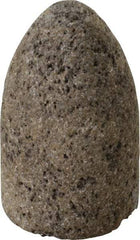 Norton - Type 16, 1-1/2" Max Diam, 2-1/2" Head Thickness, 24 Grit Cone - Aluminum Oxide, Very Coarse Grade, 3/8-24 Shank Thread - USA Tool & Supply