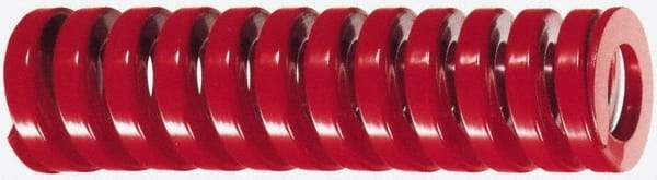 Dayton Lamina - 1-1/4" Hole Diam, 5/8" Rod Diam, 5-1/2" Free Length, Red Die Spring - 49.3 Lb Max Deflection, 1.65" Max Deflection, Heavy Duty, Chromium Vanadium Steel - USA Tool & Supply