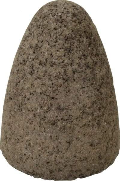 Norton - Type 16, 2-3/4" Max Diam, 3-1/2" Head Thickness, 24 Grit Cone - Aluminum Oxide, Very Coarse Grade, 5/8-11 Shank Thread - USA Tool & Supply