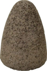 Norton - Type 16, 2-3/4" Max Diam, 3-1/2" Head Thickness, 24 Grit Cone - Aluminum Oxide, Very Coarse Grade, 5/8-11 Shank Thread - USA Tool & Supply