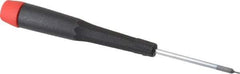 Wiha - 0.71mm Precision Miniature Hex Driver - 1-9/16" Bade Length, Tapered Handle, 4-3/4" OAL - USA Tool & Supply