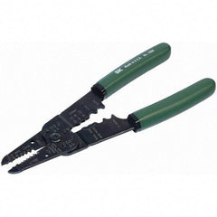 SK - Wire & Cable Strippers - 8" W/CUSHION GRIP CRIMPING/STRIPPING PLIER - USA Tool & Supply