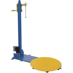 Vestil - 48 Inch Diameter, 4 to 6 Pallets per Hour, Semi Automatic, Light Duty Stretch and Pallet Wrap Machine - 4,000 Lbs. Capacity, 3 to 12 RPM, 2-3/8 Inch High - USA Tool & Supply