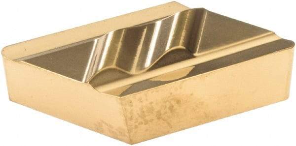 Tool-Flo - FLPL132, GP50 Grade Carbide Profiling Insert - TiN Finish, 55° Incl Angle, Parallelogram, 3/16" Thick, 0.031" Corner Radius - USA Tool & Supply