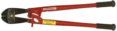 H.K. Porter - 18" OAL, 3/8" Capacity, Bolt Cutter - Oval Head, Rubber Grips Handle - USA Tool & Supply