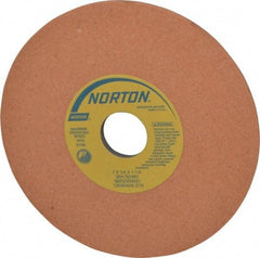 Norton - 7" Diam x 1-1/4" Hole x 1/4" Thick, M Hardness, 150 Grit Surface Grinding Wheel - Aluminum Oxide, Type 1, Very Fine Grade, 3,600 Max RPM, Vitrified Bond, No Recess - USA Tool & Supply