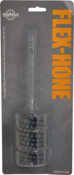 Brush Research Mfg. - 1-5/8" Bore Diam, 320 Grit, Silicon Carbide Flexible Hone - Extra Fine, 8" OAL - USA Tool & Supply