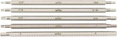 Wiha - 5 Piece Hex Drive Bit Set - Ball End Hex Point - USA Tool & Supply
