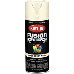 Krylon - Spray Paints Type: Acrylic Enamel Spray Paint Color: Dover White - USA Tool & Supply