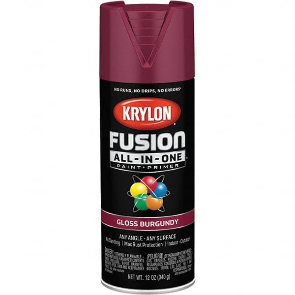 Krylon - Spray Paints Type: Acrylic Enamel Spray Paint Color: Burgundy - USA Tool & Supply